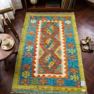 Emerald Hourglass Kilim