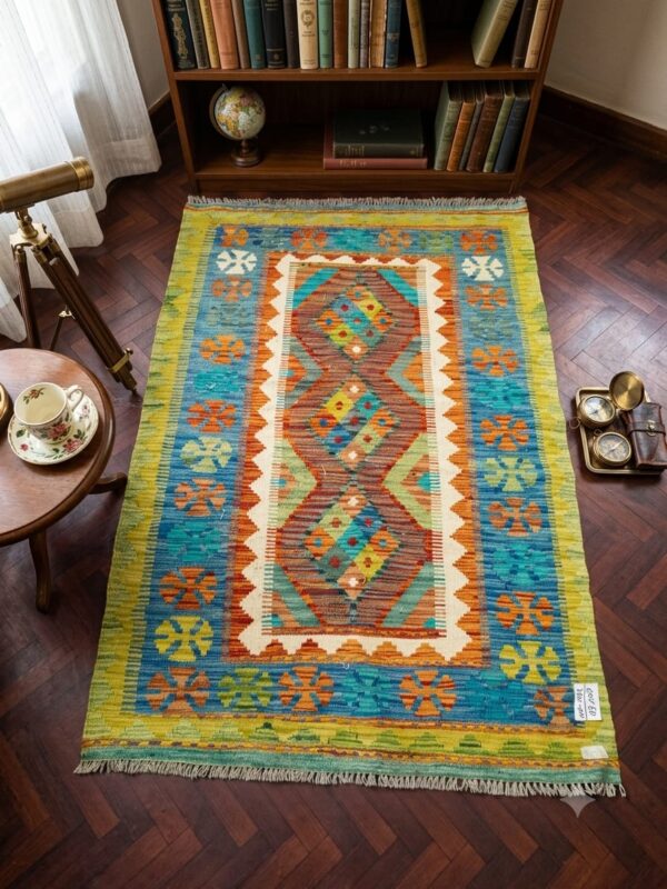 Emerald Hourglass Kilim